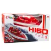 LEAN TOYS ferngesteuertes Motorboot RC 1:28 Rot