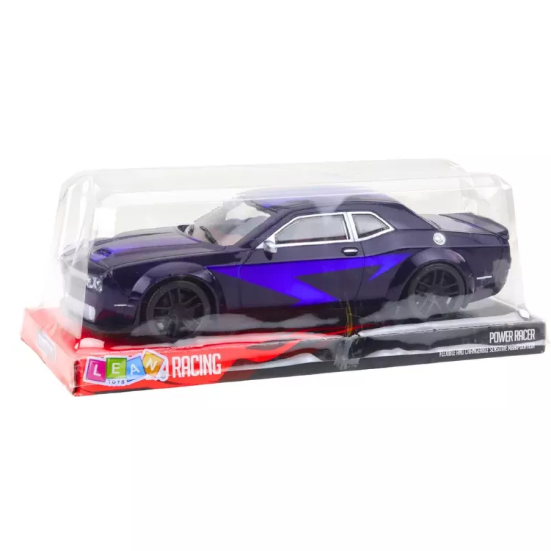 LEAN TOYS Friction Drive Sports Car Racing Dark Purple