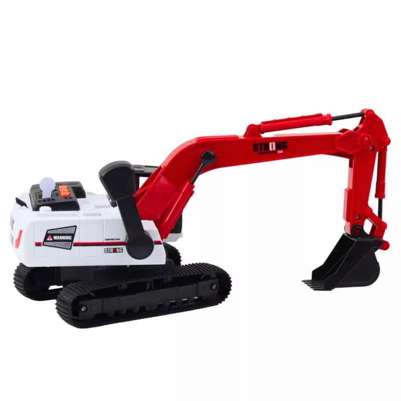 LEAN TOYS Raupenbagger mit beweglicher Schaufel, drehbarer Kabine 360° 1:14 RC Baustellenfahrzeug