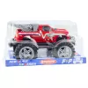 LEAN TOYS Heckantrieb Offroad-Rettungsfahrzeug mit Anhängerkupplung, Rot 27cm