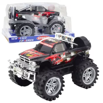 LEAN TOYS King Heckantrieb Off-Road Fahrzeug Rot und Schwarz 27cm