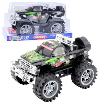 LEAN TOYS King Heckantrieb Off-Road Fahrzeug Grün und Schwarz 27cm