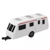LEAN TOYS Set of Metal Car with Camper Trailer Red