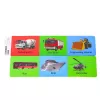 LEAN TOYS Set of Metal Car with Camper Trailer Red