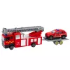 LEAN TOYS Feuerwehr Autos Spielset Rot