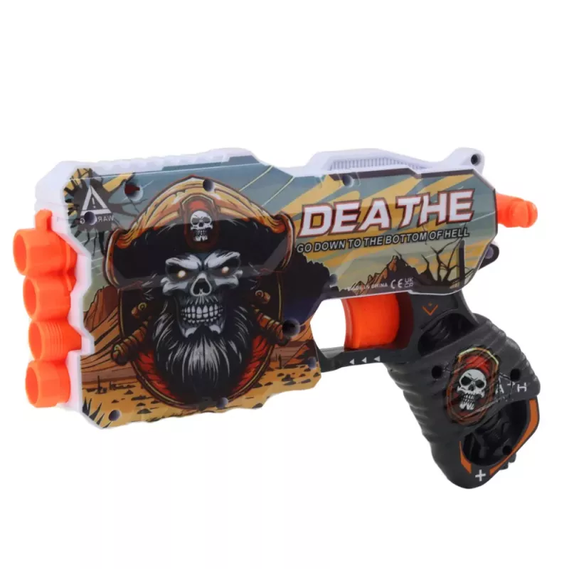 LEAN TOYS Pirate Foam Dart Gun Magazine für 4 Darts 12 Stk.