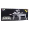 LEAN TOYS Spielzeuggewehr mit Licht, Sound und Zielfernrohr, Schwarz, 41 cm