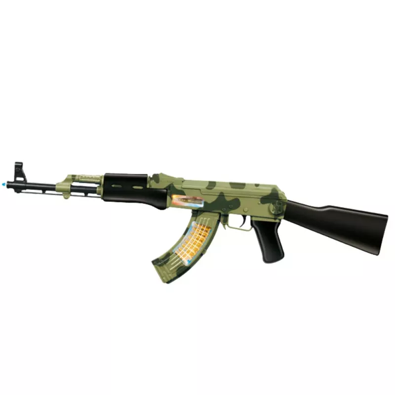 LEAN TOYS Militär Tarngewehr mit Vibration, Licht und Sound, 70 cm