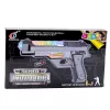 LEAN TOYS Batteriebetriebene Waffe mit bunten Lichtern und Geräuschen 24cm