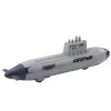 LEAN TOYS Ship Submarine Torpedo Shooting Drive Gray 28cm