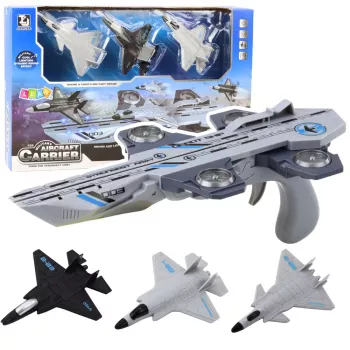 LEAN TOYS Gun Launcher Fighter Planes 3in1 Set Lights Sounds