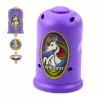 LEAN TOYS Flying Disc Unicorn Spinner Launcher Set Purple