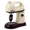 LEAN TOYS Küchenmixer Roboter für Kinder, rotierender 360°-Kopf, Lichter, Weiß