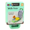 LEAN TOYS Spielzeug-Waffeleisen für Kinder, batteriebetrieben, Licht, errötendes Grün
