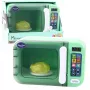 LEAN TOYS Mikrowelle für Kinder mit rotierendem Hühnchen, Licht- und Soundeffekten, Grün