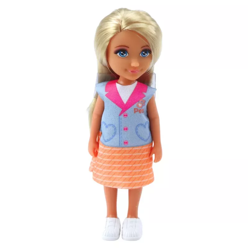 LEAN TOYS Mini Doll Tierarzt Hund Katze Behandlung Zubehör Set