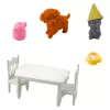 LEAN TOYS Geburtstagsset Puppentiere Hund Katze Tischzubehör
