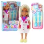 LEAN TOYS Ankiki Arzt Mini-Puppenset mit Behandlungszubehör