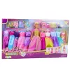 LEAN TOYS Large Fashion Set Anlily Collection Doll Dresses Accessories 24pcs