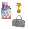 LEAN TOYS Anlily Ballerina Puppe mit beweglichen Gliedmaßen und Zubehör