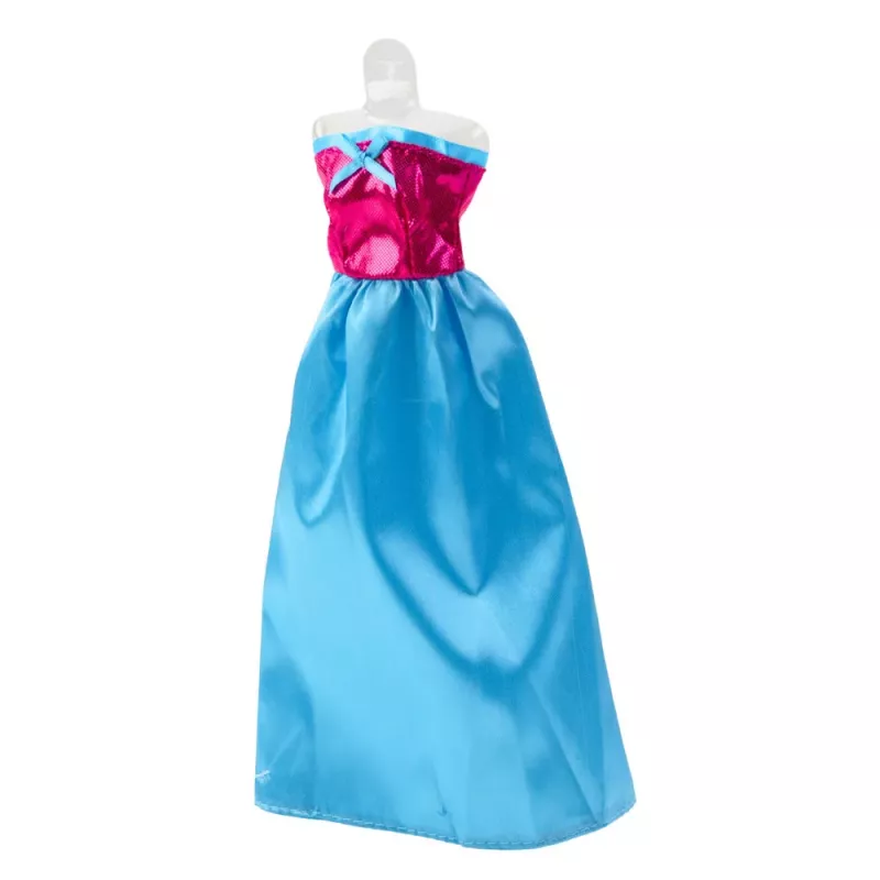 LEAN TOYS Anlily Puppenkleid-Set mit Schuhen, Handtasche, Kronen, Accessoires, 9-teilig
