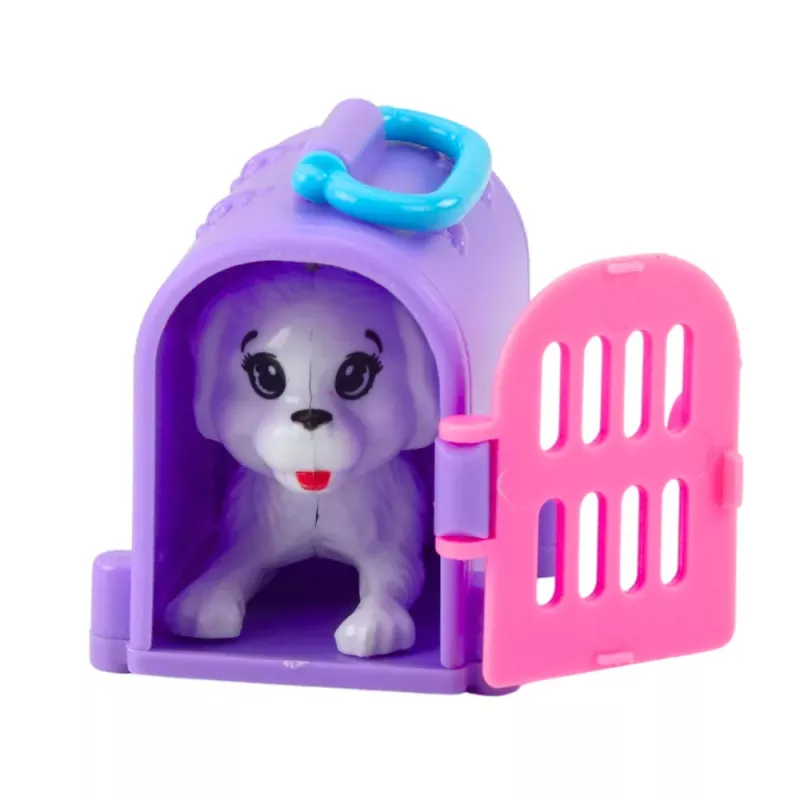 LEAN TOYS Mini-Puppe mit Zubehör Kitty-Kinderwagen Rosa Puppenset