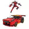 LEAN TOYS Robot Car 2in1 Construction Bricks GT3 Red 335 pcs.