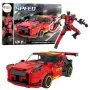 LEAN TOYS Robot Car 2in1 Construction Bricks GT3 Red 335 pcs.
