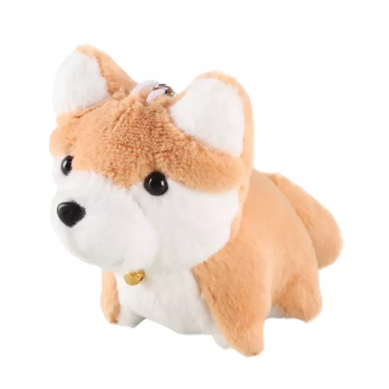 LEAN TOYS Plüschhund mit wedelndem Schwanz Schlüsselanhänger Anhänger