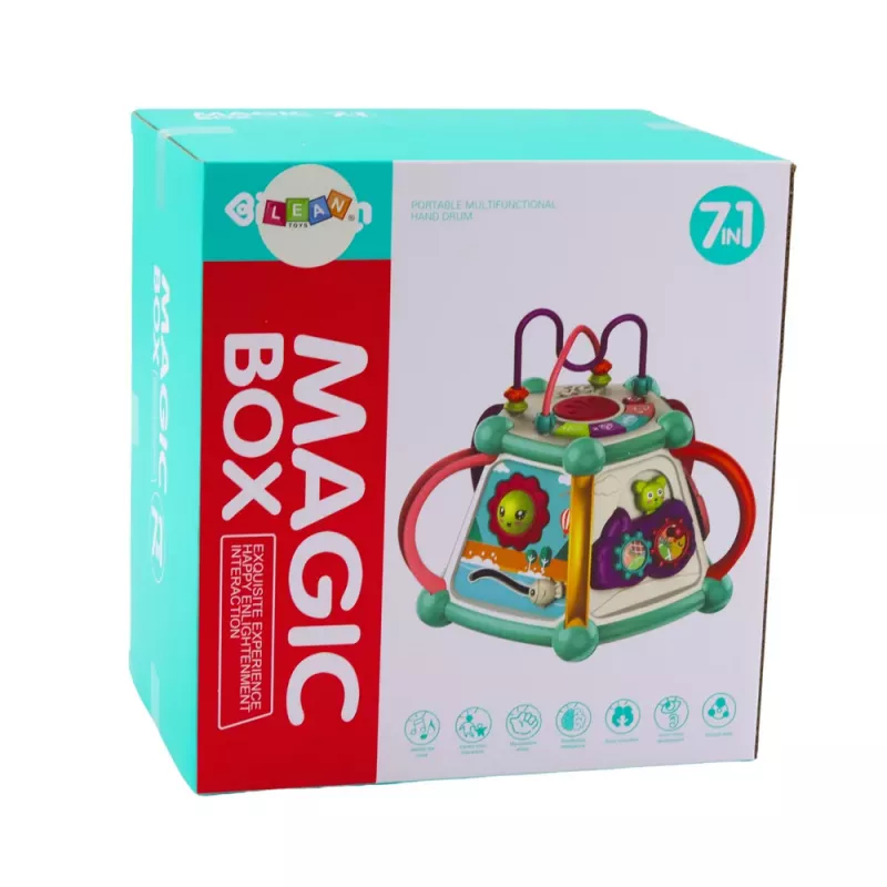 LEAN TOYS Multifunktionaler Lernwürfel Sortierer 7in1 Lichter Geräusche