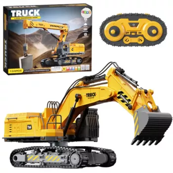 LEAN TOYS DIY Raupenbagger ferngesteuert 133-tlg. RC