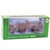LEAN TOYS Metall-Traktor mit Anhänger Rot 1:18