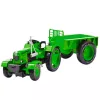 LEAN TOYS Metall-Traktor mit Anhänger Grün 1:18