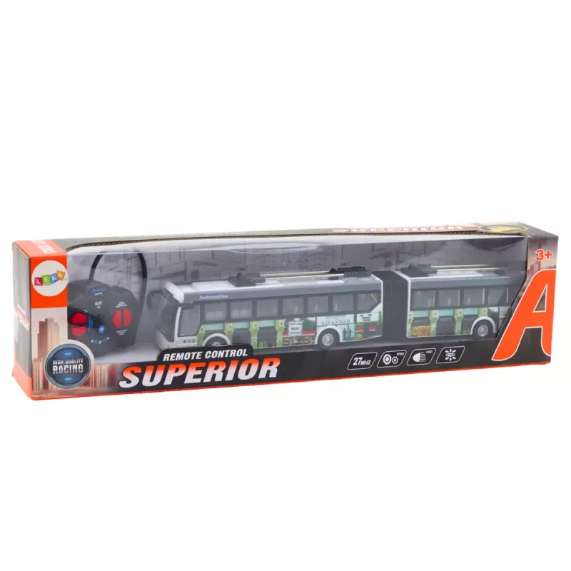 LEAN TOYS Ferngesteuerter Stadt-Oberleitungsbus RC Lichter Öffentlicher Nahverkehr