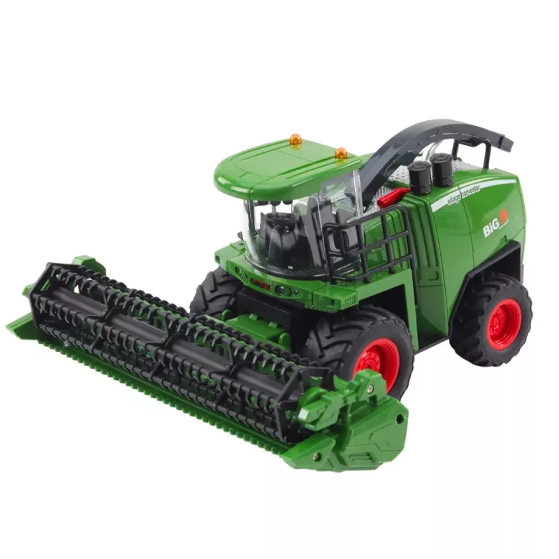 LEAN TOYS landwirtschaftlicher Mähdrescher mit Getreide- und Maisvorsatz, ferngesteuert RC 1:24