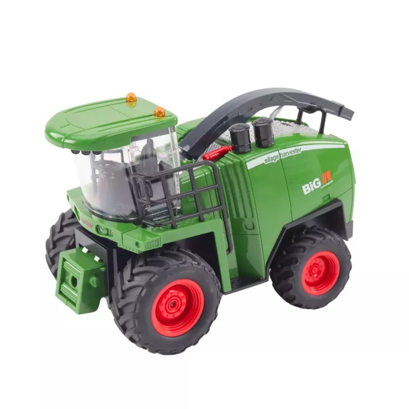 LEAN TOYS landwirtschaftlicher Mähdrescher mit Getreide- und Maisvorsatz, ferngesteuert RC 1:24