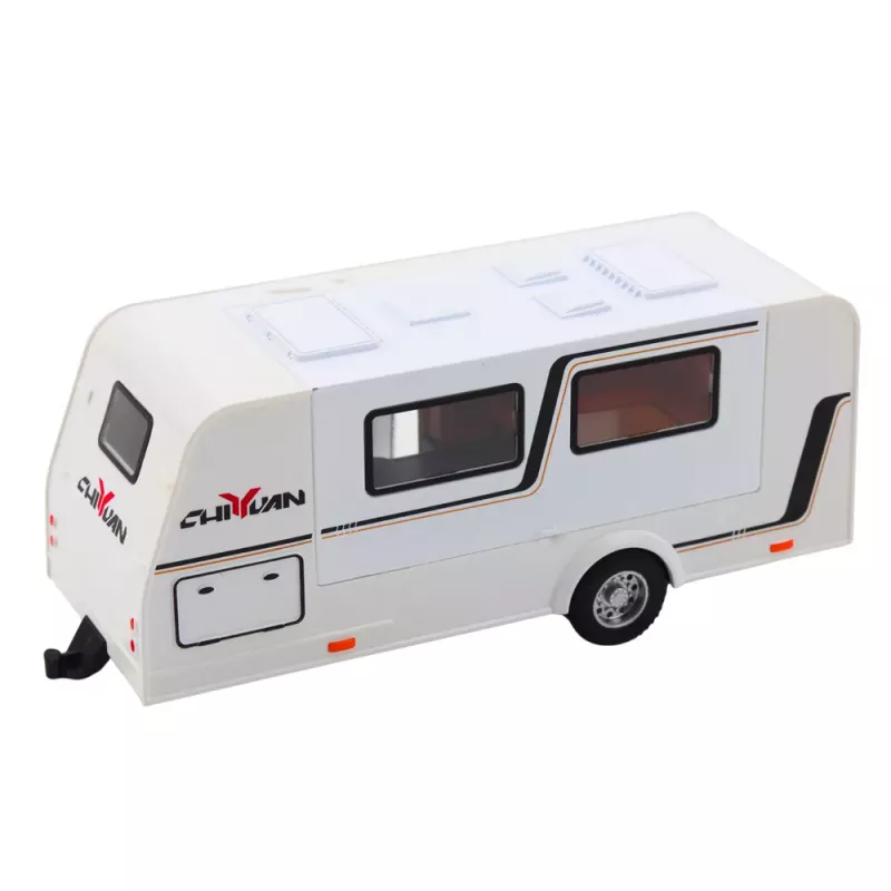 LEAN TOYS Set of Car Off-road Camper Metal Drive Lights Sounds White 1:32
