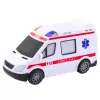 LEAN TOYS Batteriebetriebener Krankenwagen mit Licht und Sound - Weiß
