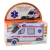 LEAN TOYS Batteriebetriebener Krankenwagen mit Licht und Sound - Weiß