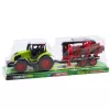 LEAN TOYS Traktor mit HDS-Anhänger für den Transport von Holzstämmen