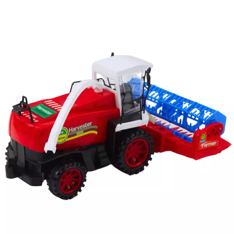 LEAN TOYS Combine Harvester Farm Agricultural Header Drive Red