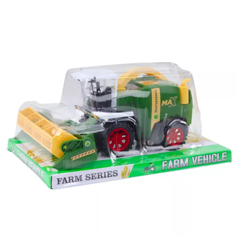 LEAN TOYS Mähdrescher Farm Agricultural Header Drive Grün 1:16