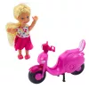 LEAN TOYS Mini Puppen-Set Puppenroller Helm Pink