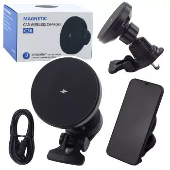LEAN Magnetischer Autohalter mit 15W Induktionsladegerät