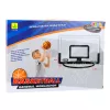 LEAN TOYS Basketball Set mit Rückwand, Schutz, Korb, Ball und Pumpe