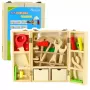 LEAN TOYS Little Handyman's Set Wooden Tool Box 35 pcs.