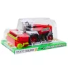 LEAN TOYS Landwirtschaftlicher Mähdrescher mit Schneidwerk-Antrieb Rot 1:16