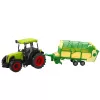 LEAN TOYS Landwirtschaftlicher Traktor mit grün-gelbem Anhänger Grün 50cm