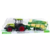 LEAN TOYS Landwirtschaftlicher Traktor mit grün-gelbem Anhänger Grün 50cm