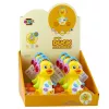 LEAN TOYS Interaktive Musikente für Kleinkinder, bewegt sich, leuchtet, gelb